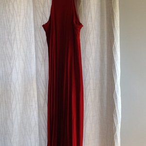 Red Knit Ralph Lauren halter-top dress. Sz L